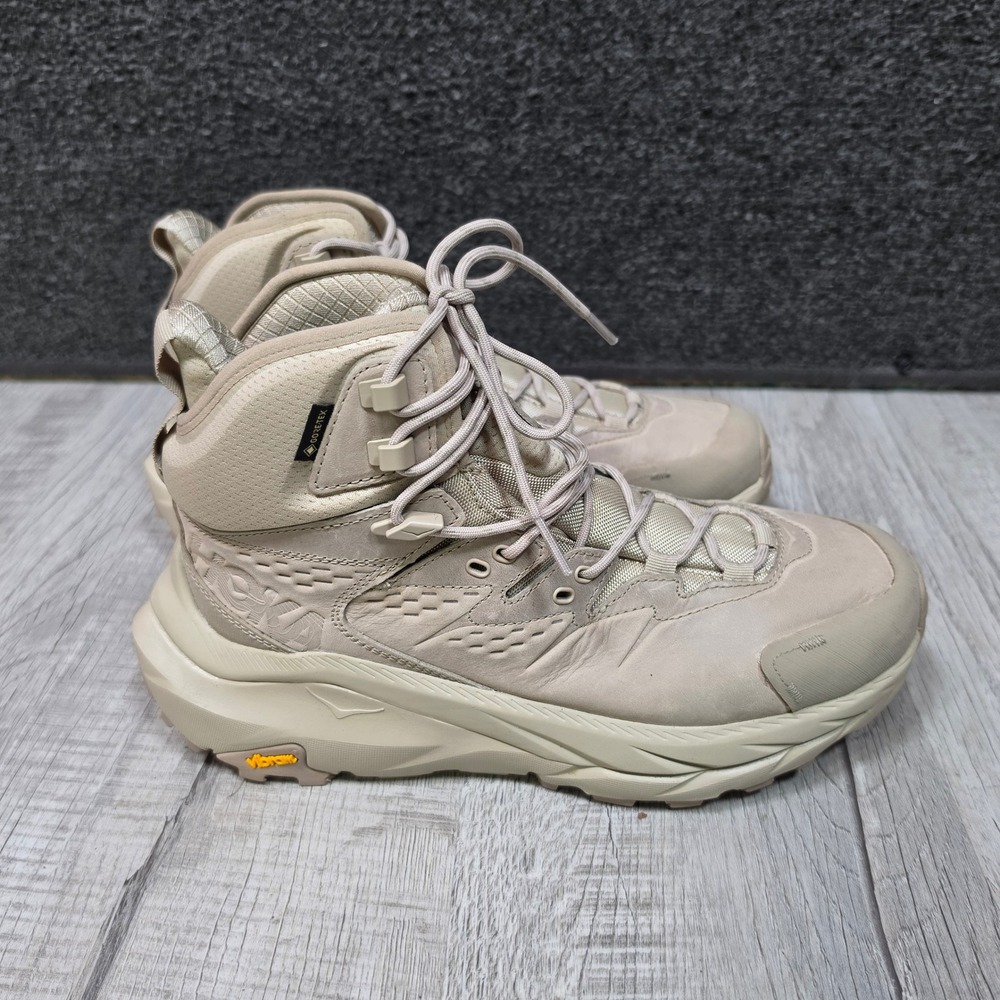 Hoka Kaha 2 GTX Hiking Boots Oxford Tan Womens 9 Mens 7.5 Waterproof Gore-Tex